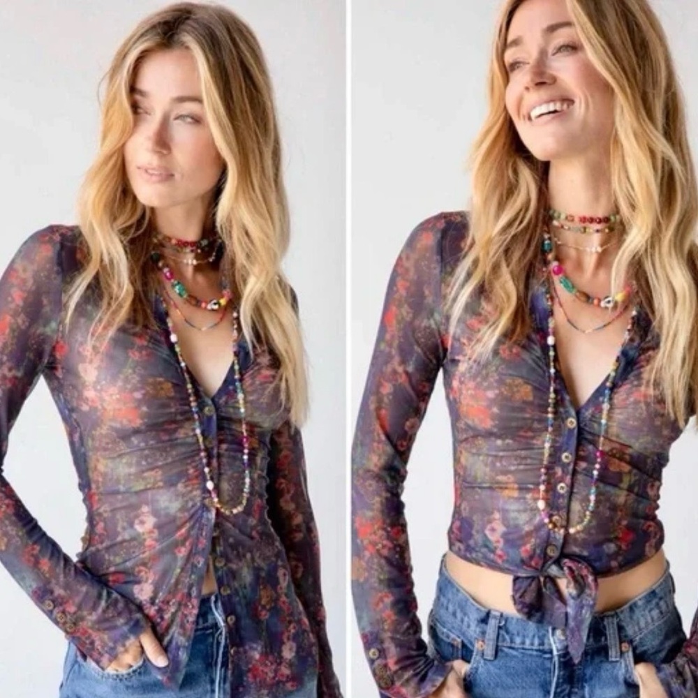 Natural Life Carina Mesh Top